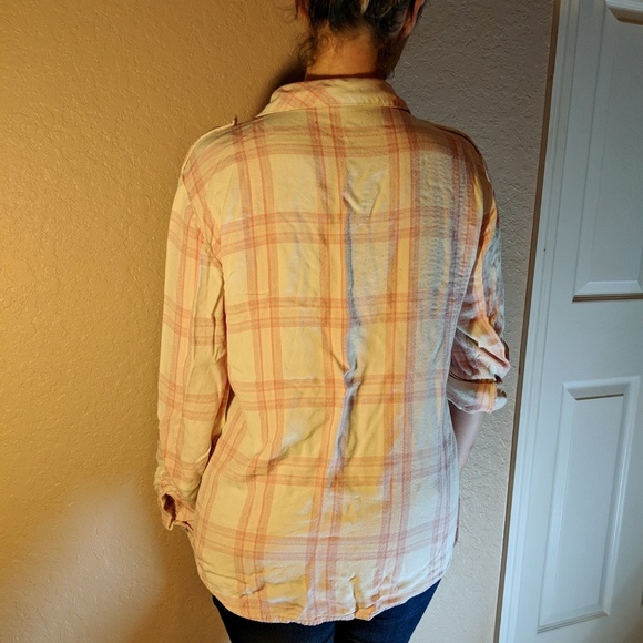 Sanctuary button down plaid shirt super soft - Picture 3 of 7